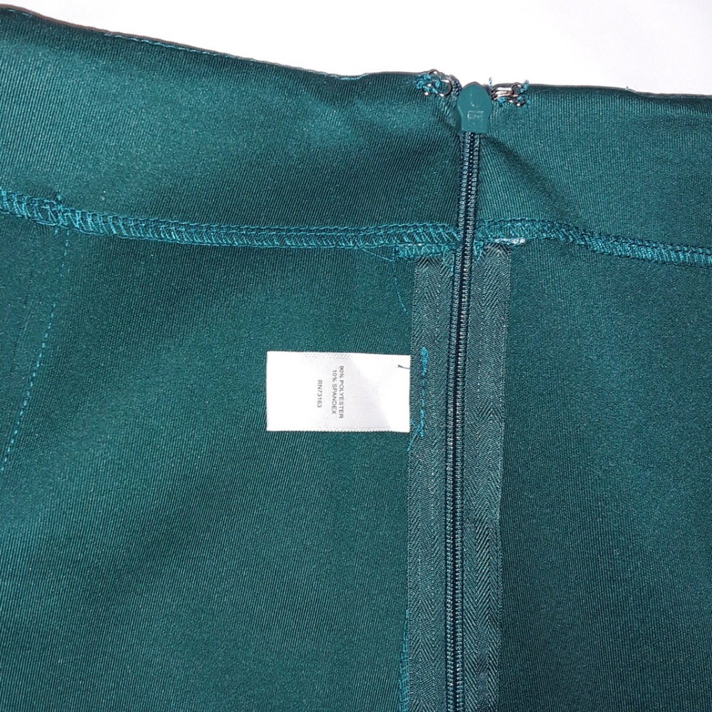 Spense Green Double Front Split Pencil Skirt - image 5